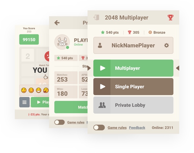 2048 Multiplayer by MacteLabs